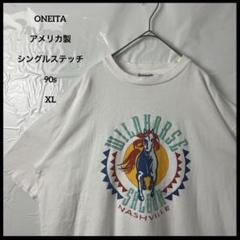 シングルステッチtシャツ　オニータ　アメリカ製ヴィンテージ90s 白ホワイト古着