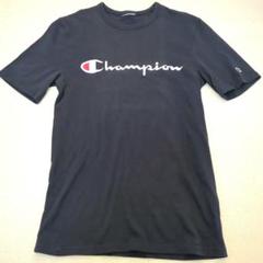 Champion ネイビー Tシャツ ロゴ入り