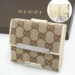✨未使用展示品✨ GUCCI ミニ財布　インターロッキング　キャンバス グッチ GUCCI インターロッキングG ミニバッグ 671623 ベージュ