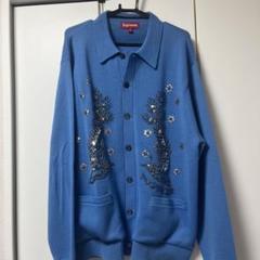 名作Supreme Beaded Applique Cardigan ブラウンL 2025年最新】supreme beaded applique cardiganの人気アイテム