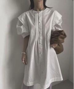 新品タグ付 ameri 2WAY TUCK SLEEVE TUNIC SHIRT