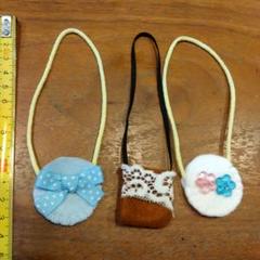 ドール用　ハンドメイド　ポシェット3個