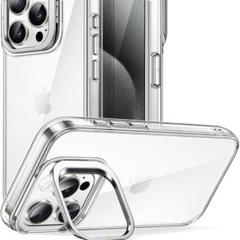 【新品】iPhone15Pro専用透明スタンド付きケース