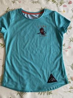 STAMP RUN & CO 水色 Tシャツ Sサイズ
