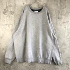A4932古着　トレーナー　スウェット　グレー　90s Y2K