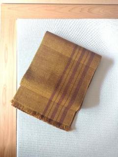 お値下げ中!!　黄八丈　茶系　正絹 a1084-5_1.jpg