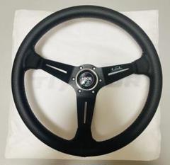 NARDI x HKS スタイル ディープコーンレ ザーステアリング 14インチ NARDI x HKS style Deep Corn レザーステアリング