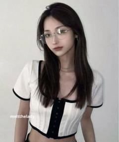 melt the lady bone line bicolor tops - メルカリ