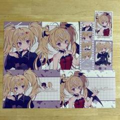 しゅごキャラ 夢ノ内 特典 イラストカード ポストカード ほしな歌唄 7点