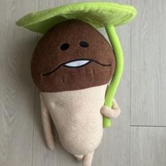 おさわり探偵なめこ栽培キット　双葉なめこ　特大サイズぬいぐるみ