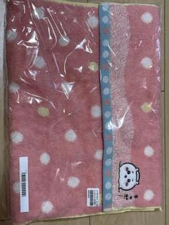 ちいかわ 水玉模様ピンクタオル