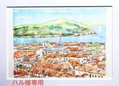 油絵　クロアチア　ドブロブニク　床屋　原画 514NDihDuoL._AC_SY200_QL15_.jpg