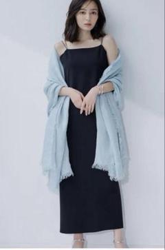 anuans ダブルストラップナローキャミワンピース （BLACK） アニュアンス anuans ダブルストラップナローキャミワンピース