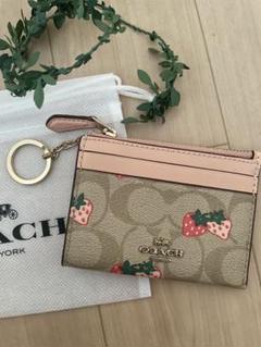 COACH 苺　コインケース/フラグメントケース　名刺入れ/パスケース 2025年最新】コーチ コインケース いちごの人気アイテム - メルカリ