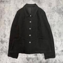 vintage CHUMANDOR リネン風 シースルー ジャケット 透け感