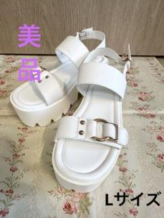 美品　厚底サンダル　Lサイズのサムネイル