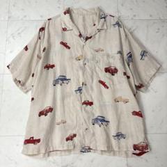パパス 美品 papas オープンカラーリネンシャツ M ベージュ 万年筆 パパス 美品 papas オープンカラーリネンシャツ M ベージュ