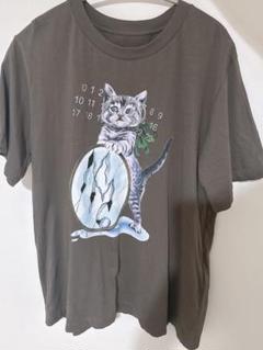 MM6 Maison Margiela＞キャット＆グリッター プリントTシャツ