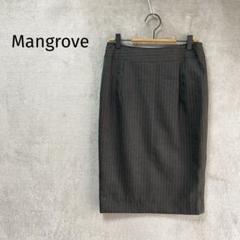 Mangrove/タイトスカート/ペンシルストライプ オフィス グレー