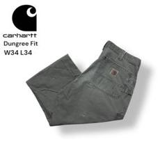 Carhartt Dungree Fit ペインターパンツ 34×34 カーキ