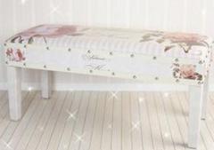 新品☆クラシカル スツール 椅子 薔薇 ロココ インテリア 椅子 アンティーク調