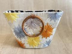 【kate spade new york】花柄ストロー素材ハンドバッグ