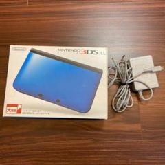 即購入歓迎!!　ニンテンドー3DS LL ブルー×ブラック 任天堂 3DS LL ブルーXブラック 本体のみ タッチペン付 中古