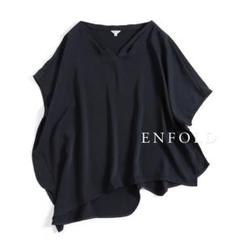 エンフォルド　トップス　半袖　ブラック　完売品 2025年最新】ENFOLD カラー：ブラック系 半袖の人気アイテム