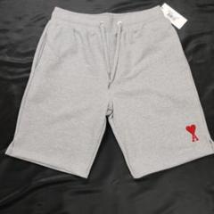 アミパリス　 グレーショートパンツ USO604 747 M AMI PARIS アミパリス ショートパンツ グレー USO604 747 0501