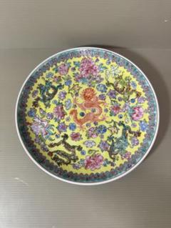 りか　中国　粉彩　花鳥文など　飾皿　豆皿　5点まとめて　Ｎ　3263 中国 粉彩 花鳥文など 飾皿 豆皿 5点まとめて N 3263