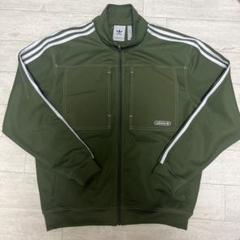 adidas アディダス 3本線 トラックジャケット ジャージ カーキ M
