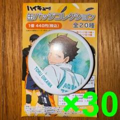 ハイキュー　缶バッジ　コレクション 横断幕　及川徹 30個 送料無料 24時間以内発送 20点セット 及川徹 ハイキュー!! 缶