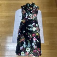 TEDBAKER テッドベイカー 花柄 カシュクール ロング ワンピース ピンク TEDBAKER テッドベイカー 花柄 カシュクール ロング ワンピース