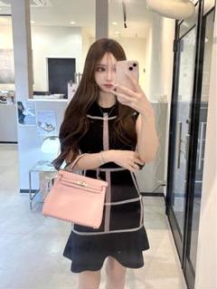 ルミニョン　ワンピース　チェック　S lumignon original pink glen check op ワンピ - メルカリ