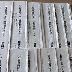 【4回分】日能研6年　夏期特別テスト①②③④ 灘特進コース　灘中受験　夏期講習