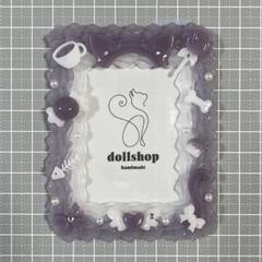 トレカケース ホイップデコ 猫耳 ネコ パープル
