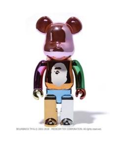 BE@RBRICK 100%A BATHING APE MULTI COLOR