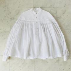 美品✨Scye サイ 高密度長袖タックシャツ ピンタック リネン
