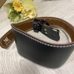 レザー トレーニング・パワーベルト 黒