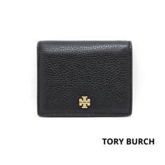 TORY BURCH トリーバーチ 二つ折り財布 レザー ブラック 黒