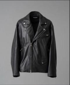 【美品】　メゾンスペシャル 22AW 羊革 ラムレザー ジャケット 黒 01 メゾンスペシャル ラムレザープライムオーバー襟付きシングル