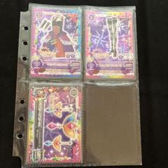 アイカツカード。マゼンダトリオワンピ トライスターハイヒール、ヘアコサージュ