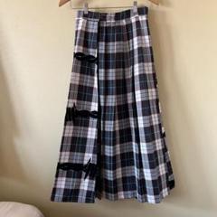 美品⁂センソユニコ⁂メフウ⁂ロングスカート フレア チェック