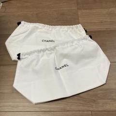 CHANEL 巾着袋 2個セット ホワイト - メルカリ