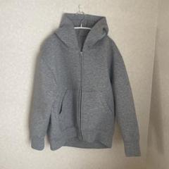 完売品【SLOBE IENAスローブイエナ】裏毛コンパクトZIPパーカー　グレー 裏毛フーディ（パーカー）｜SLOBE IENA（スローブ イエナ）の