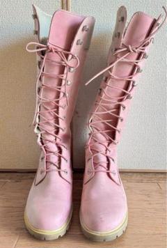 Timberland ピンク ハイカットブーツ　24センチ Timberland ピンク ハイカットブーツ24センチ