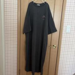 JAVA Tシャツワンピース　ブラック 半袖XL