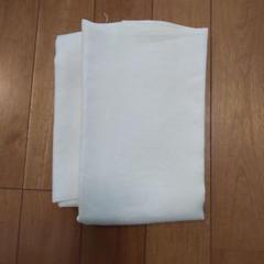 ホワイト刺繍布 約89×140cm　恐らく麻オックスフォード