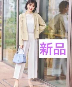 ストラ23年新品⭐️泉里香&小室瑛莉子さん着用⭐️洗える❗️麻調ややワイドパンツ