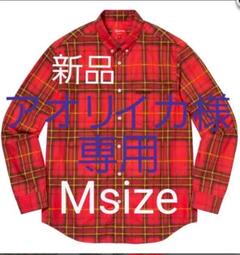 Supreme Spray Tartan Shirt Red